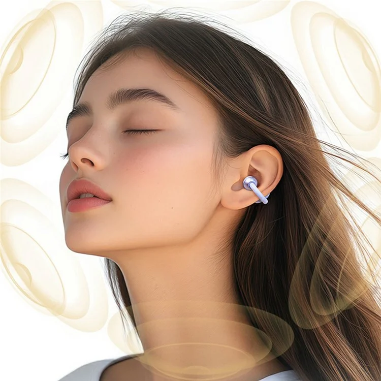 HAYLOU OW03 Ear Clip Headphones ENC Noise Reduction Bluetooth-Compatible 5.4 Wireless Earbuds - Black