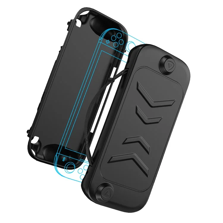 JYS JYS-NS2272 pour Nintendo Switch 2 / Switch / Switch OLED Étui de protection en TPU+ABS avec support amovible