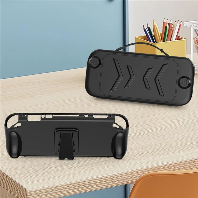 JYS JYS-NS2272 pour Nintendo Switch 2 / Switch / Switch OLED Étui de protection en TPU+ABS avec support amovible