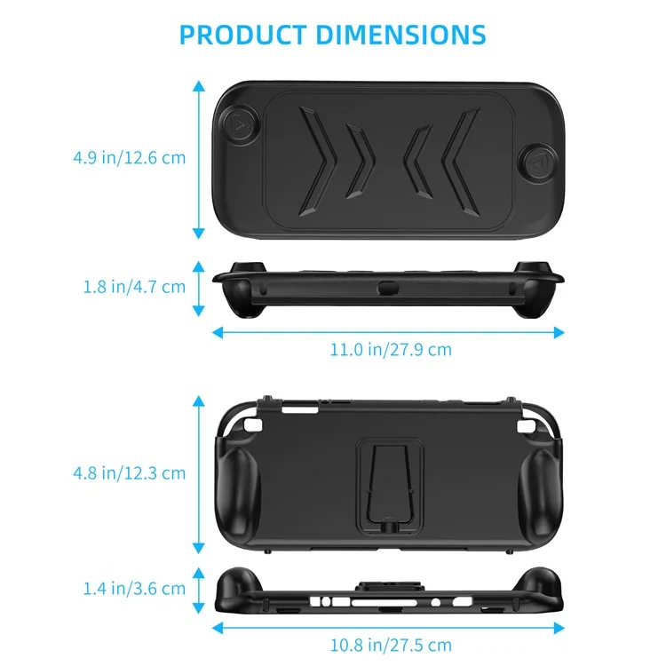 JYS JYS-NS2272 pour Nintendo Switch 2 / Switch / Switch OLED Étui de protection en TPU+ABS avec support amovible