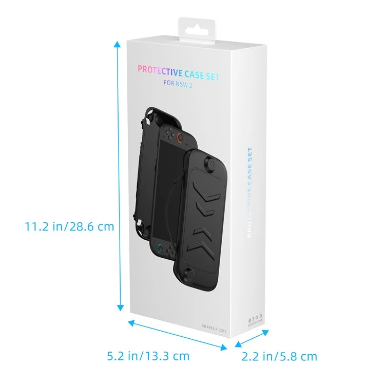 JYS JYS-NS2272 pour Nintendo Switch 2 / Switch / Switch OLED Étui de protection en TPU+ABS avec support amovible