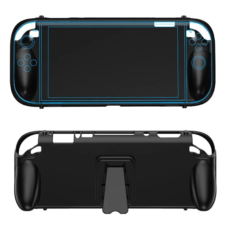 JYS JYS-NS2301 Étui de protection TPU avec support pour Nintendo Switch 2, antidérapant, pour la coque arrière de la console de jeu