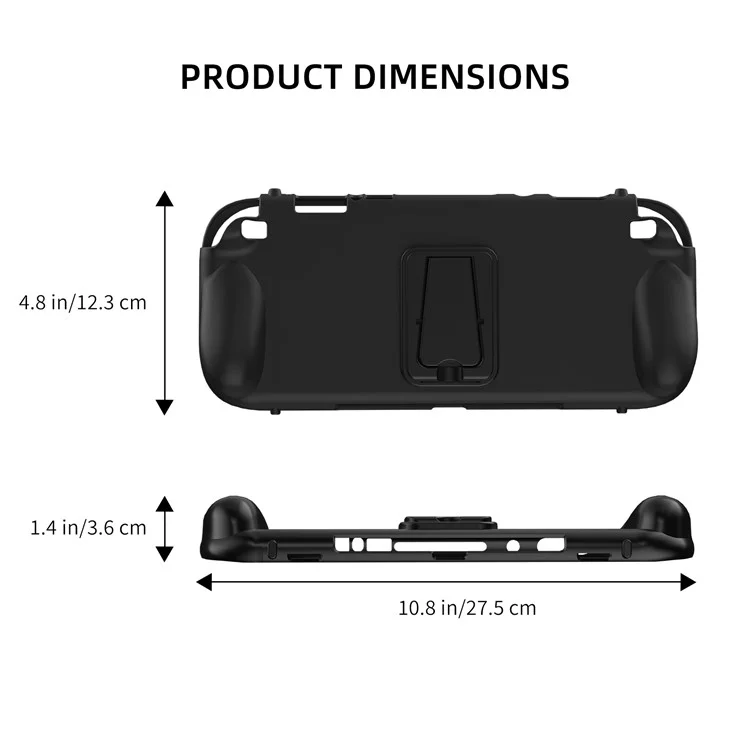 JYS JYS-NS2301 Étui de protection TPU avec support pour Nintendo Switch 2, antidérapant, pour la coque arrière de la console de jeu