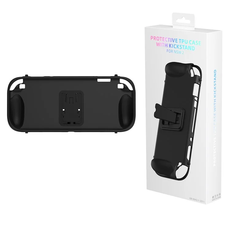 JYS JYS-NS2301 Étui de protection TPU avec support pour Nintendo Switch 2, antidérapant, pour la coque arrière de la console de jeu