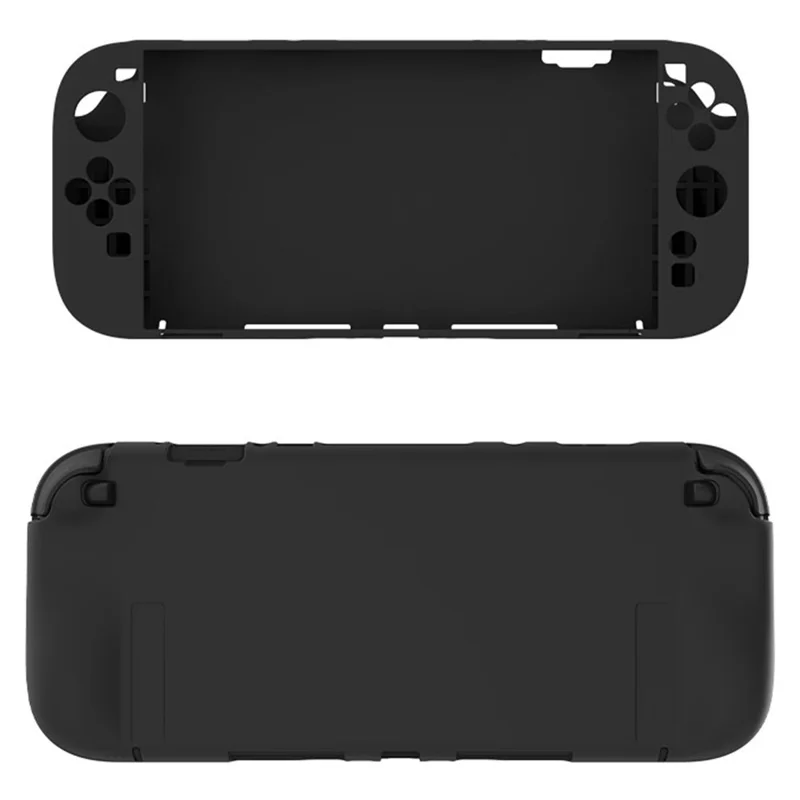 For Nintendo Switch 2 Silicone Case Full Coverage Anti Drop Soft Protective Cover - Black
