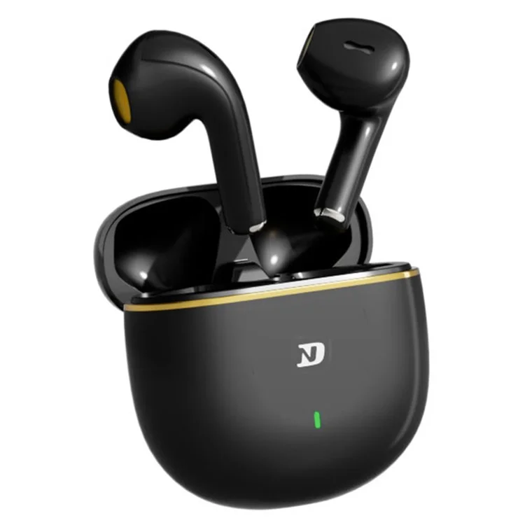 Fones de Ouvido Sem Fio ND Air 3 Bluetooth 5.4 com Driver Dinâmico de 13mm, Semi In-Ear HiFi - Preto