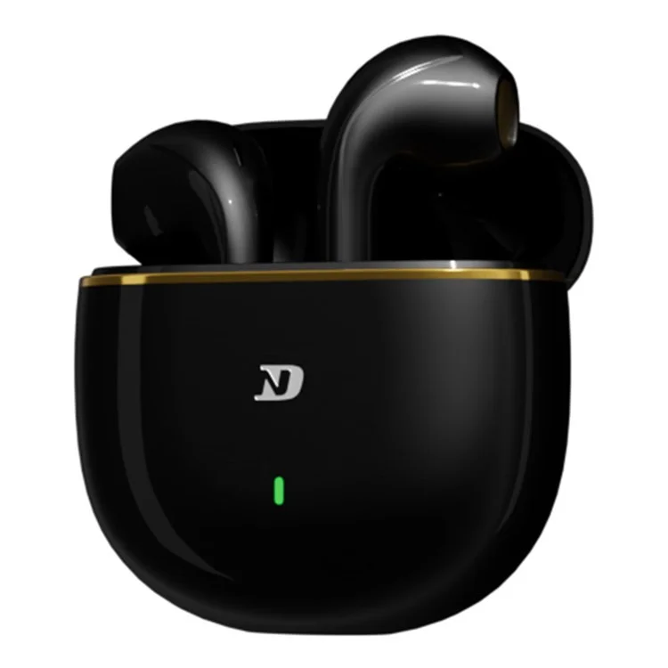 Fones de Ouvido Sem Fio ND Air 3 Bluetooth 5.4 com Driver Dinâmico de 13mm, Semi In-Ear HiFi - Preto