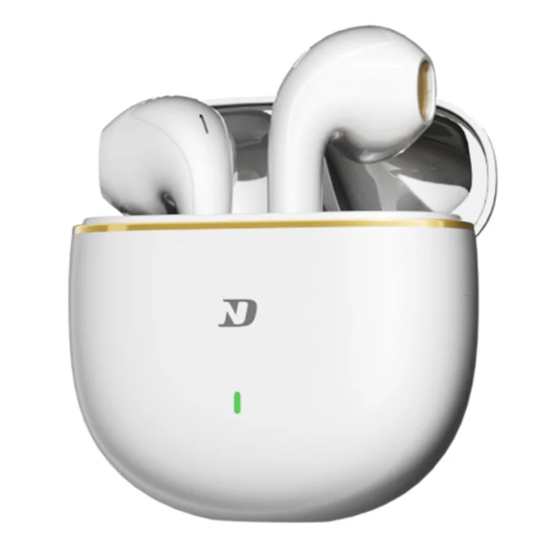 ND Air 3 Bluetooth-compatible 5.4 True Wireless Earbuds 13mm Dynamic Driver Semi In Ear HiFi Headphones - White