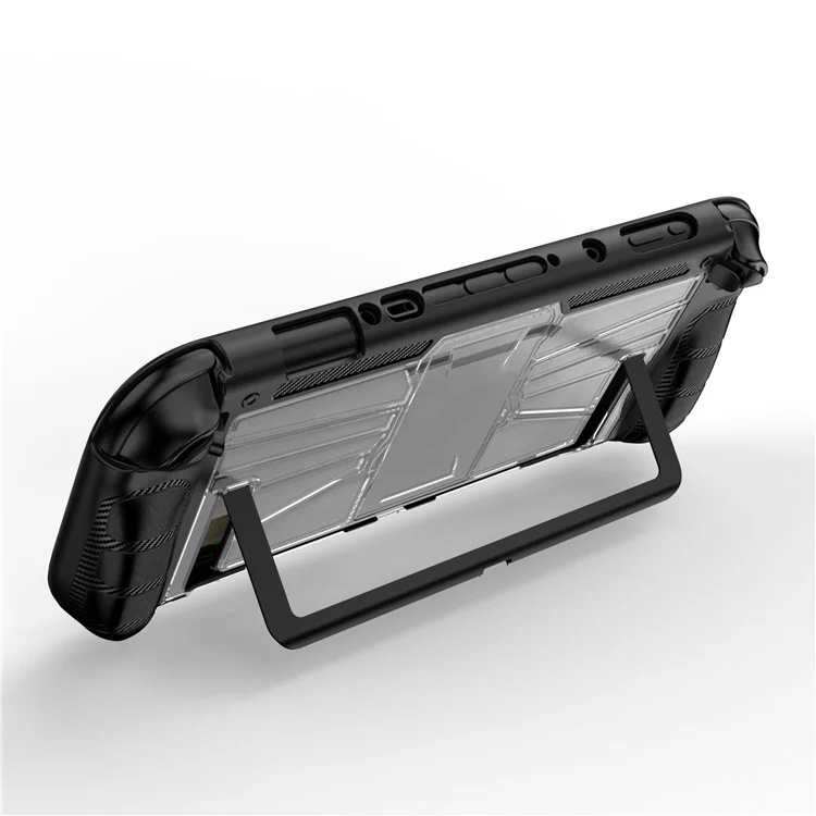 Cover Protettivo Antiurto Cristallo Trasparente TPU + PC per Console di Gioco Nintendo Switch 2 - Nero
