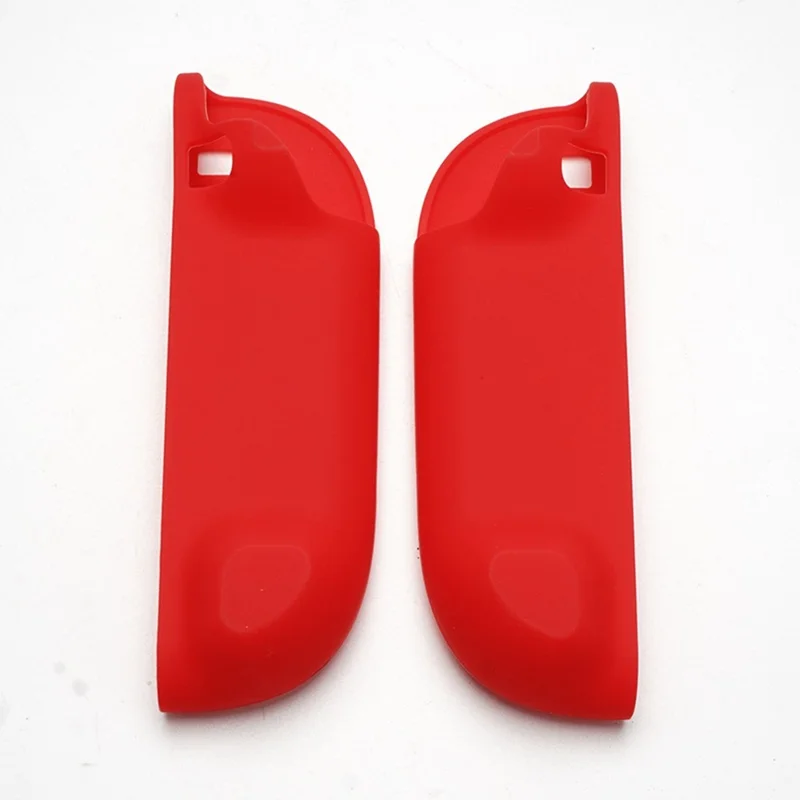 1 Pair For Nintendo Switch 2 Controllers Silicone Case Shockproof Soft Protective Cover with 2 Thumbstick Caps - Black