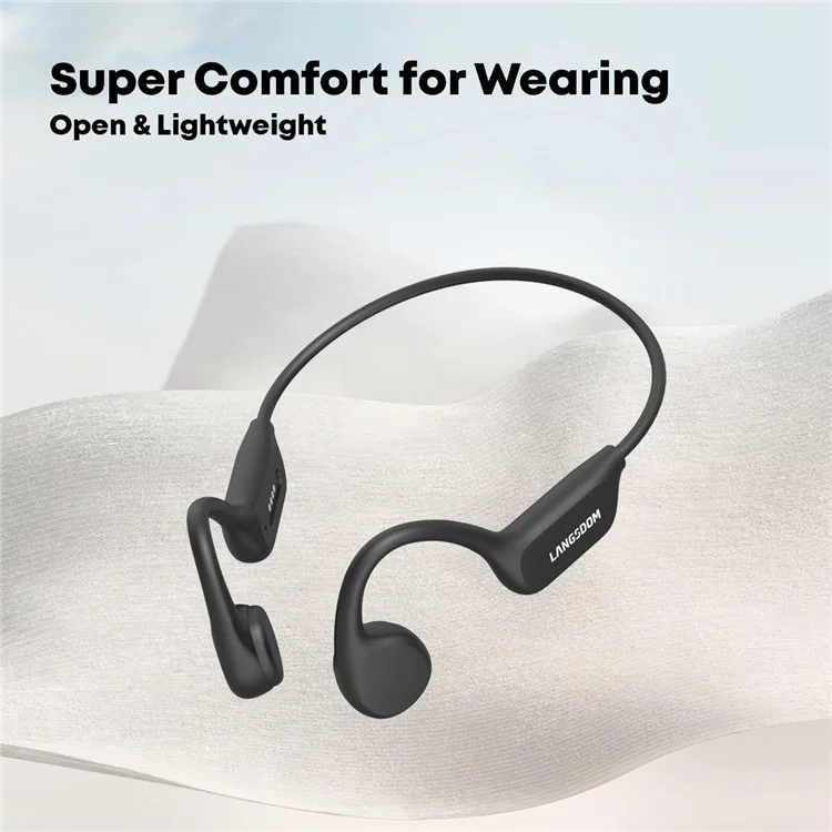 LANGSDOM BE17 IPX8 Waterproof Bone Conduction Bluetooth-Compatible Headphones Built In 32G Storage