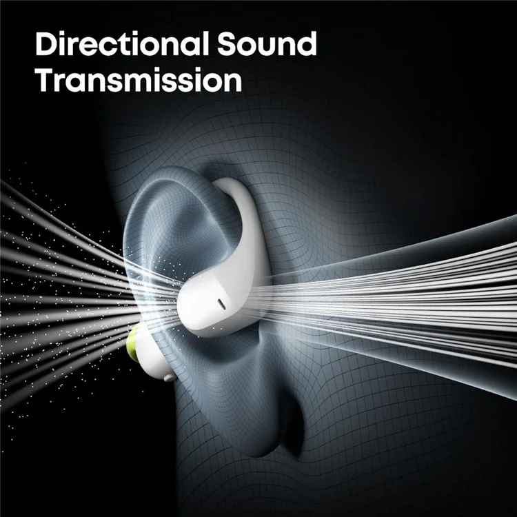 LANGSDOM Airware Pro BE19 Open-Ear-Kopfhörer MP3-Modus Wasserdicht Laufende Ohrhörer mit integriertem 32-GB-Speicher - Grau+Grün