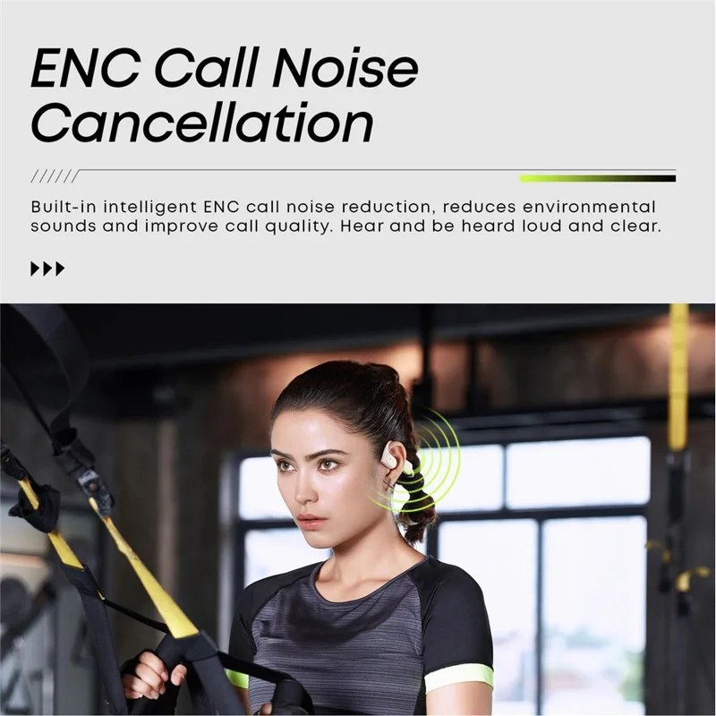 LANGSDOM AirWave BE10 Cycling Sport Bone Conduction Bluetooth-Compatible Headset Open Ear Waterproof Earphone - Black