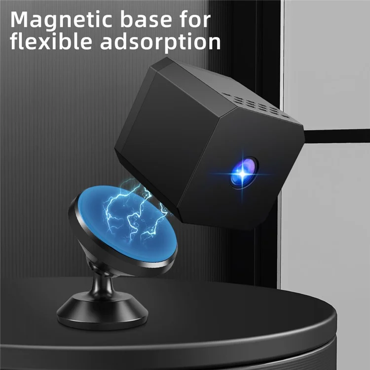 F01 Mini Cube 1080P HD Telecamera con Visione Notturna e Rilevamento di Movimento, Videocamera di Sorveglianza Smart WiFi