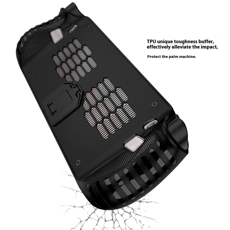 Чехол для Lenovo Legion Go S – игровой консоли с подставкой, противоударный защитный чехол из ТПУ – белый