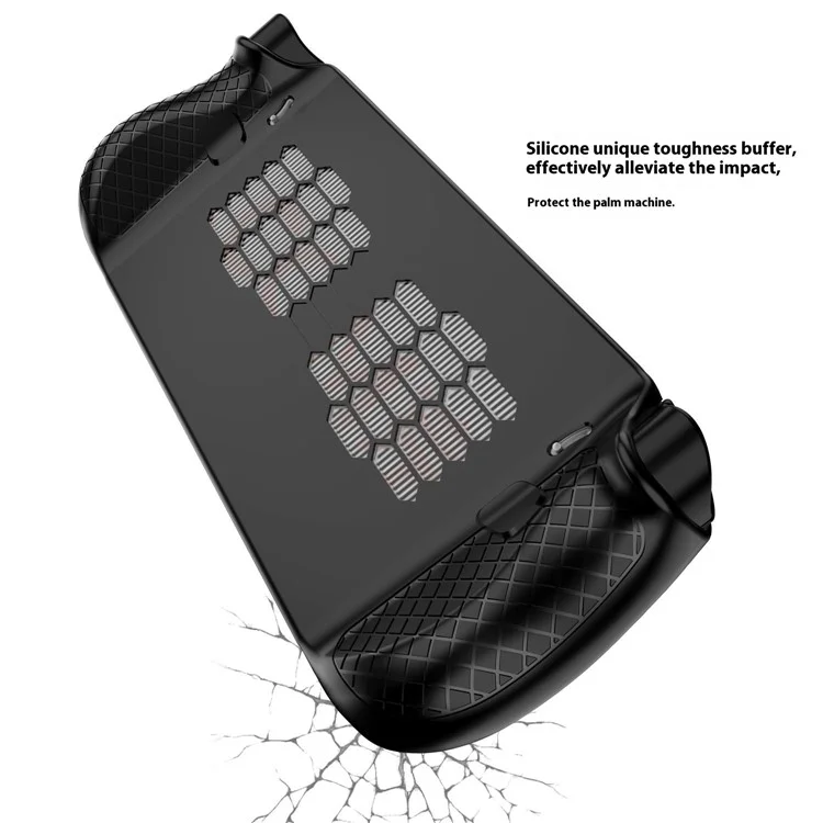 For Lenovo Legion Go S Handheld Game Console Silicone Case Impact-Resistant Soft Protective Cover - White