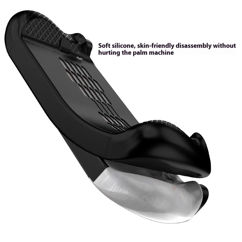 For Lenovo Legion Go S Handheld Game Console Silicone Case Impact-Resistant Soft Protective Cover - Black