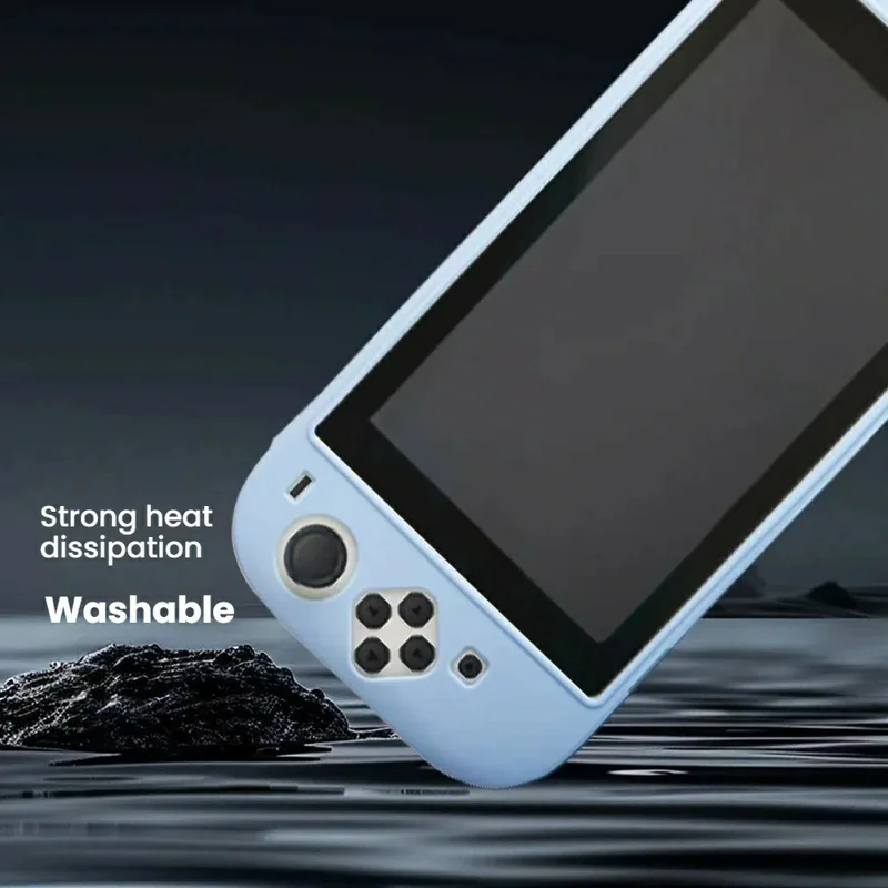 For Nintendo Switch 2 Silicone Case Integrated Design Washable Shockproof Protective Cover - Red