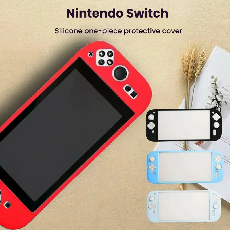 For Nintendo Switch 2 Silicone Case Integrated Design Washable Shockproof Protective Cover - Red