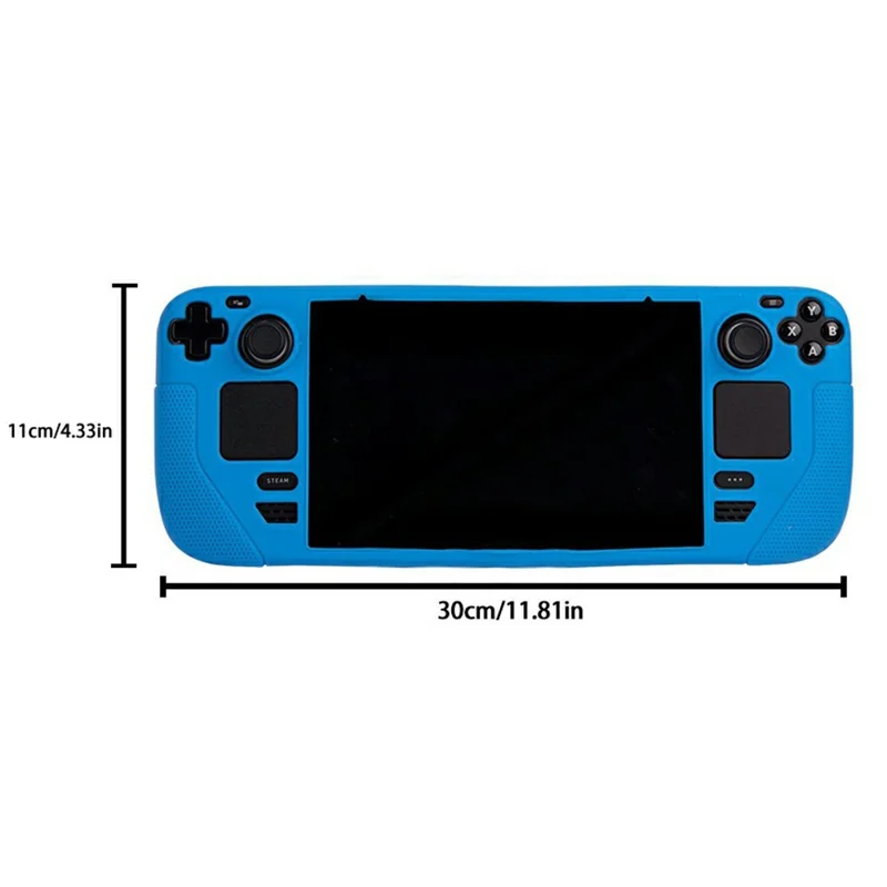 Funda de silicona para Steam Deck Diseño integrado Lavable Resistente a los golpes Cubierta protectora - Negro