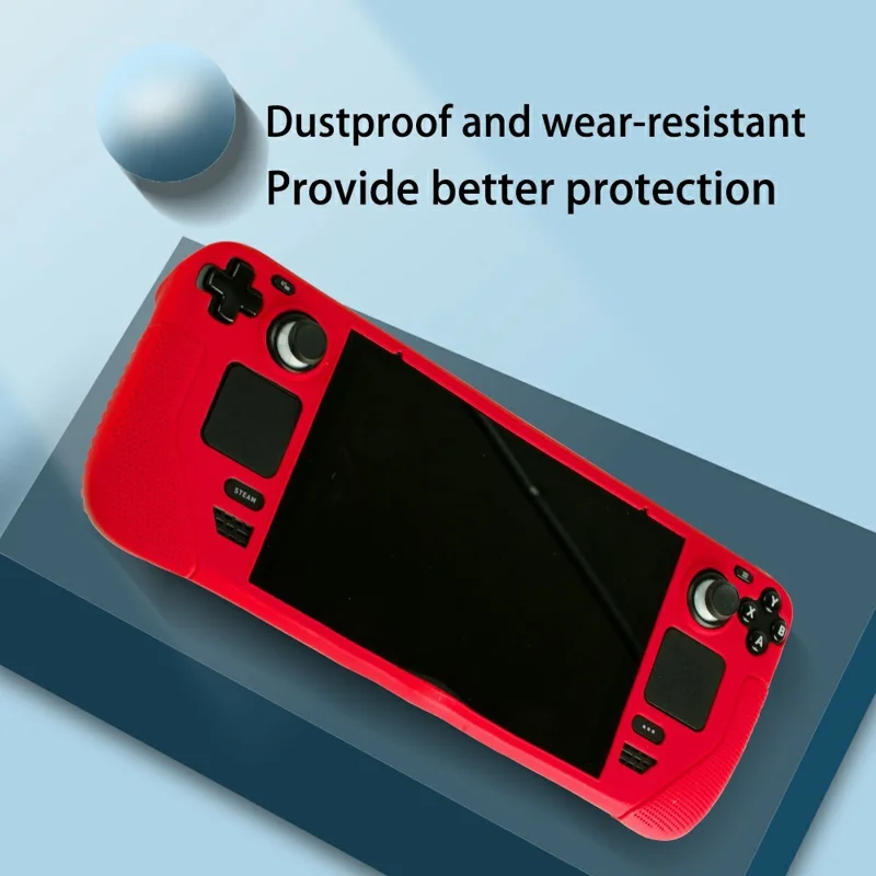 Funda de silicona para Steam Deck Diseño integrado Lavable Resistente a los golpes Cubierta protectora - Negro