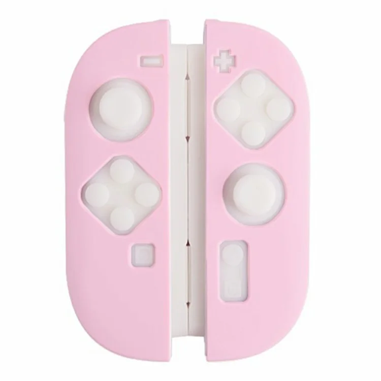 Funda de silicona para mando de Nintendo Switch 2 con diseño separado, antichoque y antigolpes - Rosa