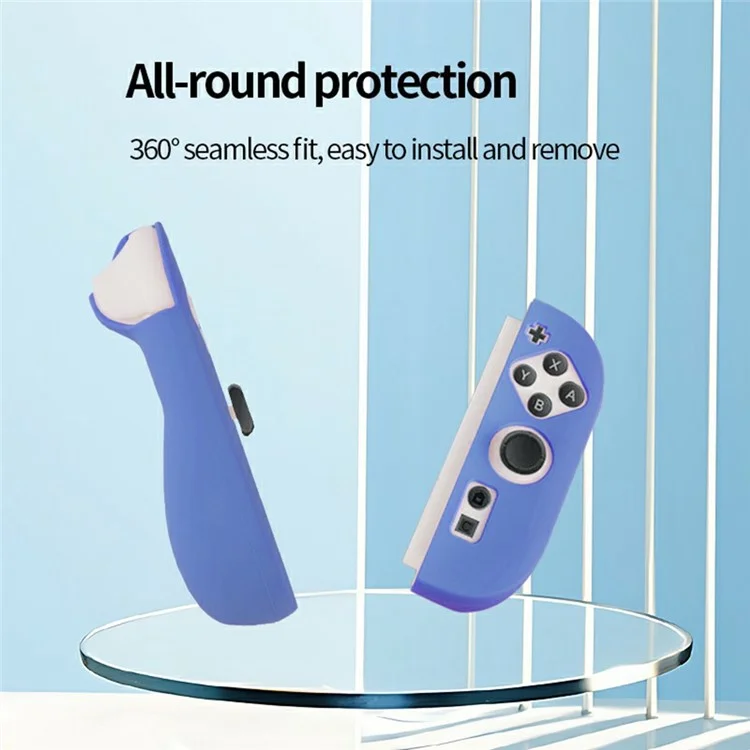 Funda de silicona para mando de Nintendo Switch 2 con diseño separado, antichoque y antigolpes - Rosa