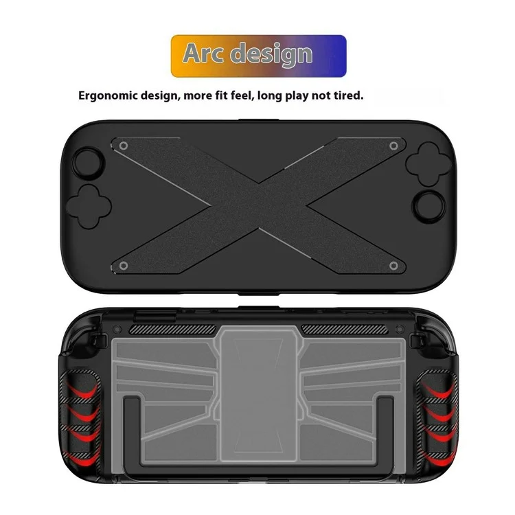 Pour Nintendo Switch 2 Étui de protection intégral PC + TPU Housse antichoc avec attache de câble en silicone - Noir