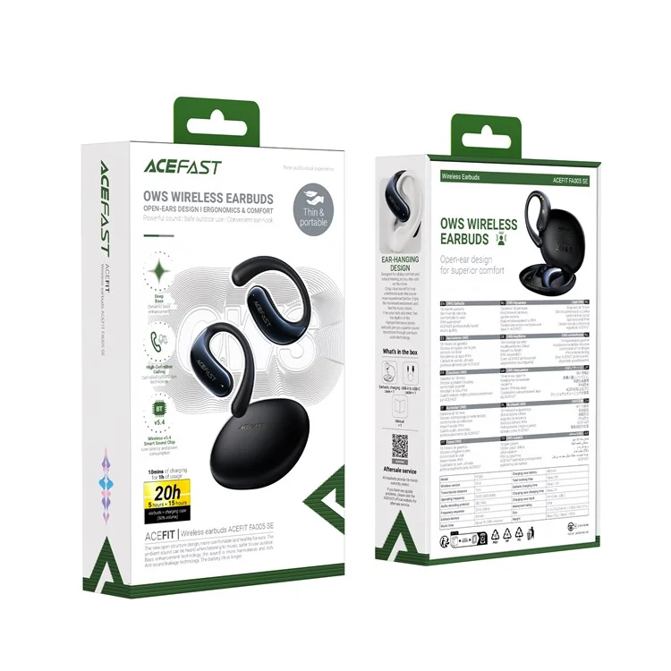 ACEFAST FA005 ACEFIT SE Беспроводные наушники-вкладыши Bluetooth-совместимые Открытый дизайн ушей Улучшенный бас Наушники