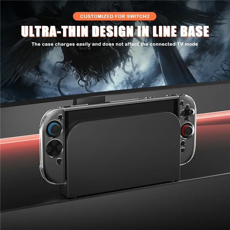 Funda Protectora Transparente Antigolpes para Consola de Juegos Nintendo Switch 2