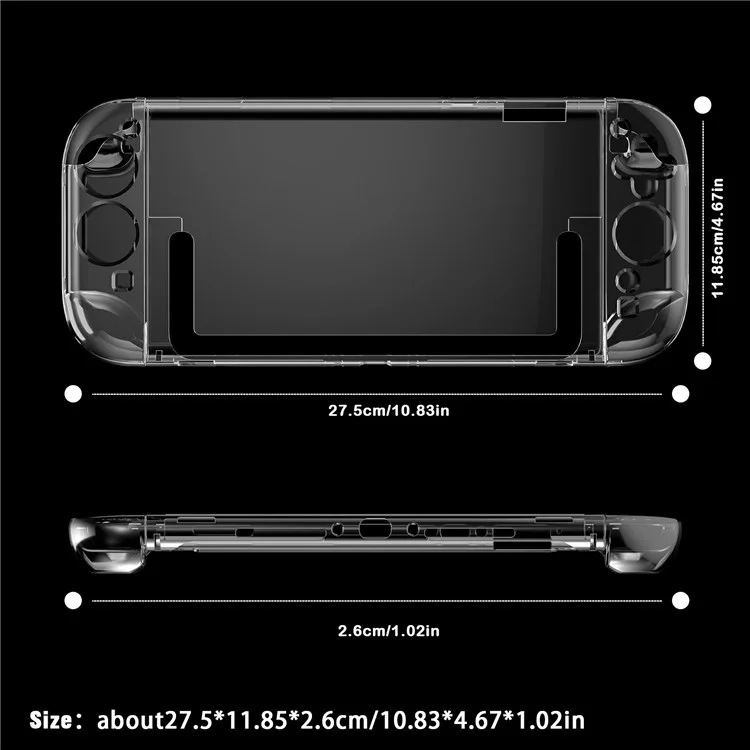Funda Protectora Transparente Antigolpes para Consola de Juegos Nintendo Switch 2