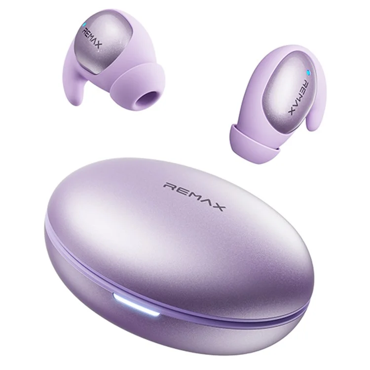 REMAX TWS-01 Беспроводные Bluetooth-совместимые стереонаушники с функцией ENC для комфортного сна - Фиолетовый