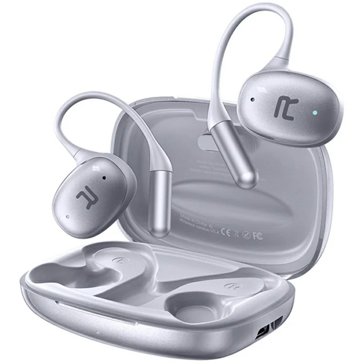 REMAX OpenBuds P20 True Wireless Stereo Earbuds For Music Calls ANC Bluetooth-compatible Earphones - Silver