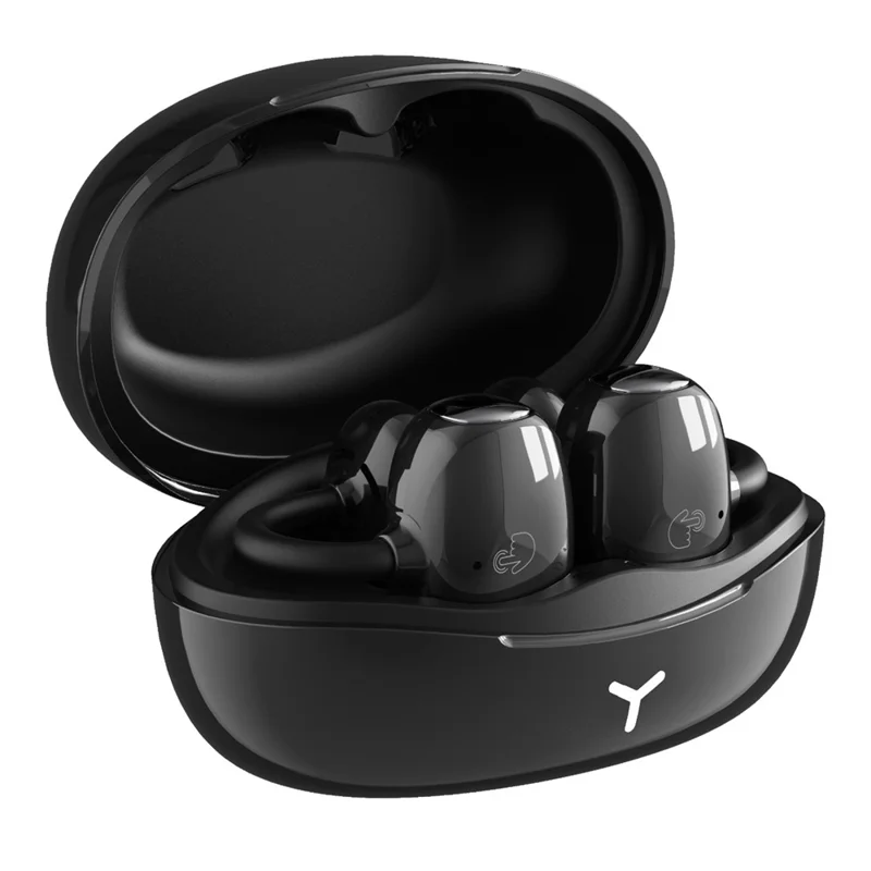 HILEO Hi85 Ear-Clip Wireless Headphones Bluetooth-compatible Stereo Earbuds Button  /  Touch Operation ENC Earphones - Black