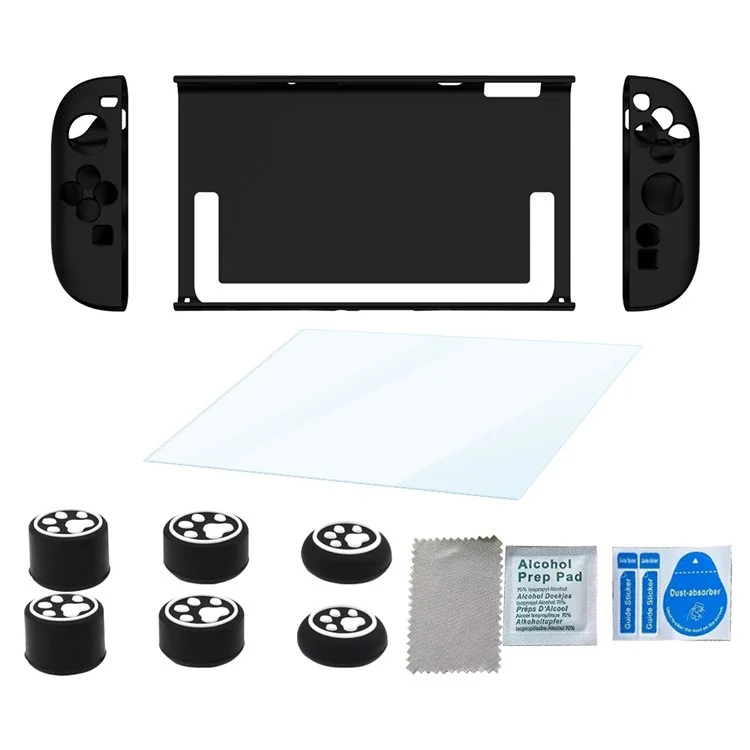 Защитный чехол для игровой консоли Nintendo Switch 2 из ТПУ и ПК с защитной пленкой для экрана и колпачками для джойстиков