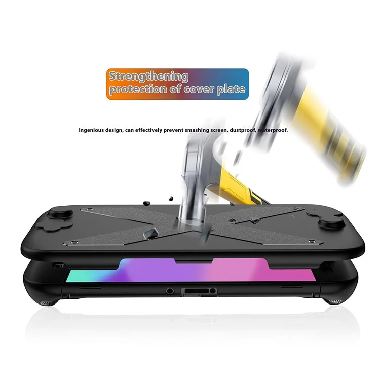 SW2D07 Для игровой консоли Nintendo Switch 2 Защитный чехол TPU + PC Полная защита Противоударный - Черный
