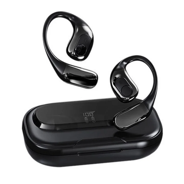 T23 Bluetooth-compatible Headset Noise Cancelling Multi Language Translation Calling Music Wireless Earphones - Black