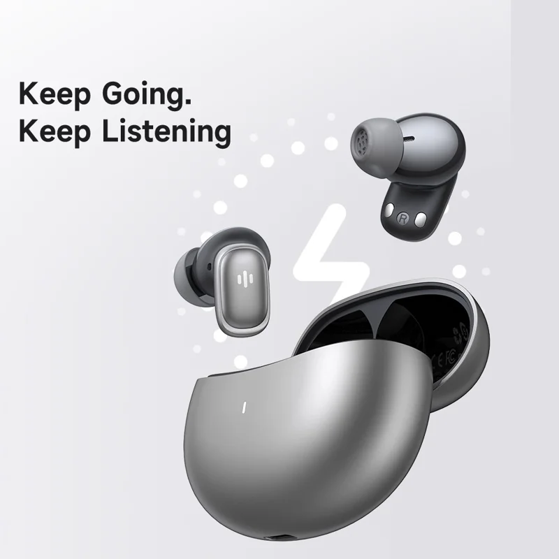 MCDODO HP-822 AI Translator Earbuds ANC + ENC Noise Reduction Bluetooth-compatible Wireless Headphones - Silver