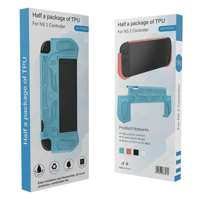 Capa Protetora de TPU para Nintendo Switch 2 - Cobertura Completa, Proteção Contra Impactos - Azul