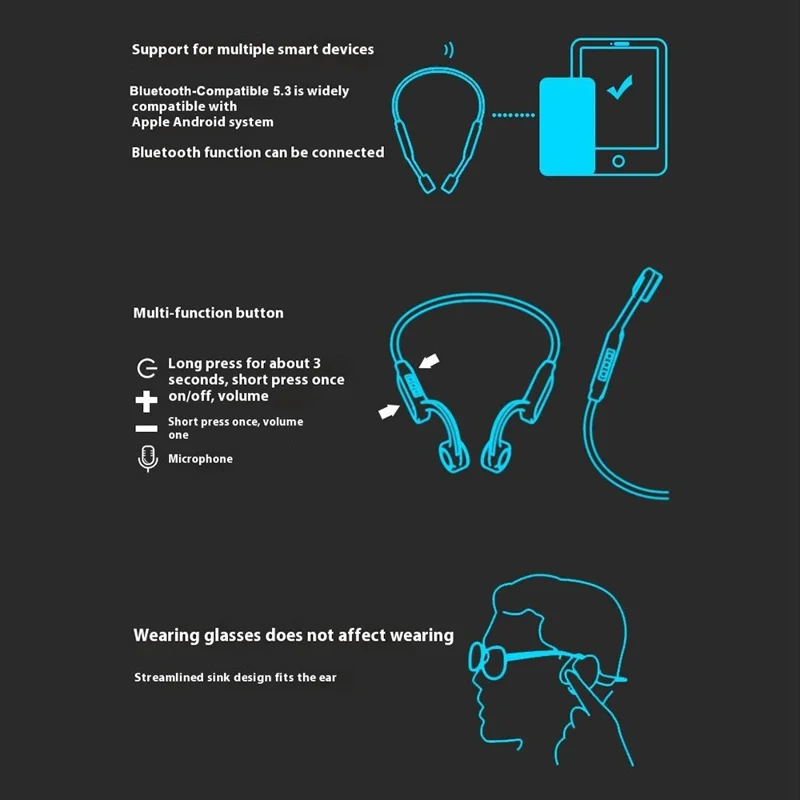 Bulk Purchasing SOUNDER x14 Bone Conduction Headphones Waterproof Sports Bluetooth-Compatible Earphones
