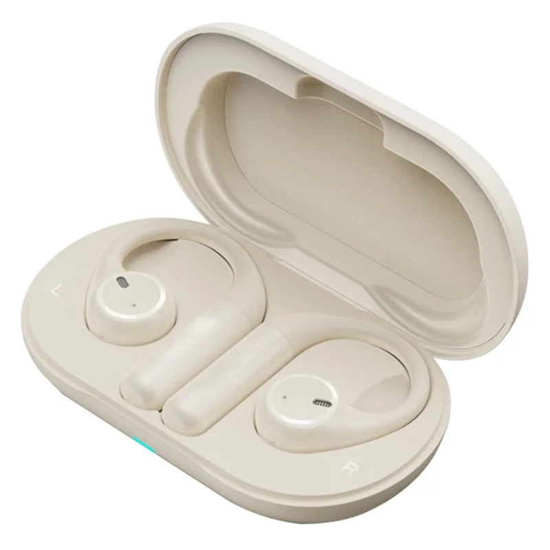Bulk Purchasing SOUNDER B22 Por Bone Conduction Headset Sports Cycling Open Ear Design Earphones - Beige