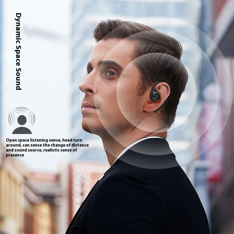 Bulk Purchasing SOUNDER B22 Por Bone Conduction Headset Sports Cycling Open Ear Design Earphones - Beige