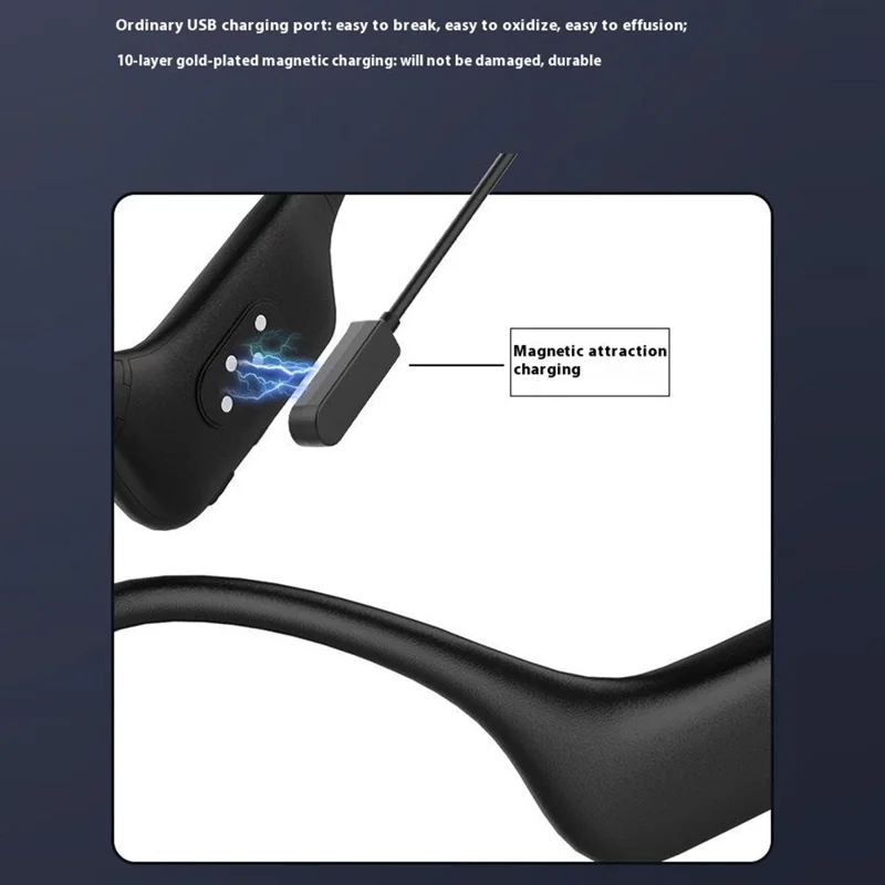 Großeinkauf SOUNDER X1 Open Ear Knochenleitung Hörgerät Kopfhörer Bluetooth-kompatibler Headset - Schwarz