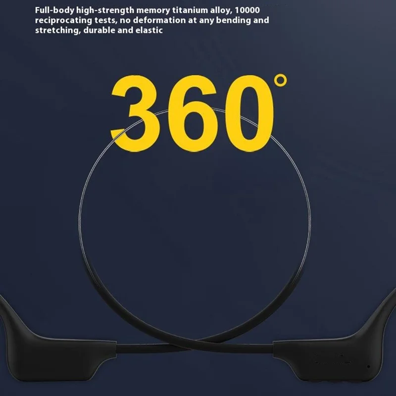 Großeinkauf SOUNDER X1 Open Ear Knochenleitung Hörgerät Kopfhörer Bluetooth-kompatibler Headset - Schwarz