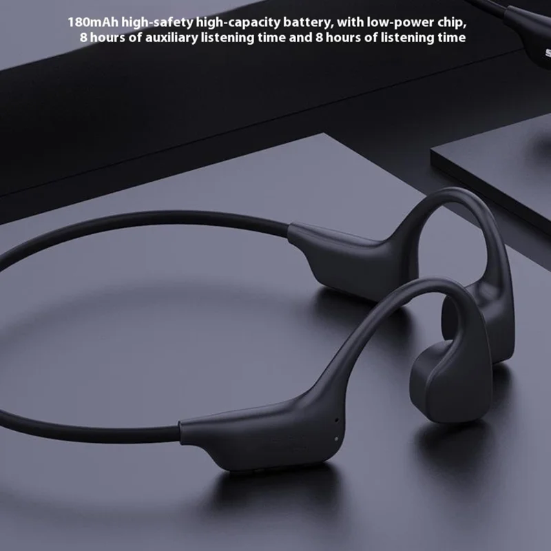 Großeinkauf SOUNDER X1 Open Ear Knochenleitung Hörgerät Kopfhörer Bluetooth-kompatibler Headset - Schwarz