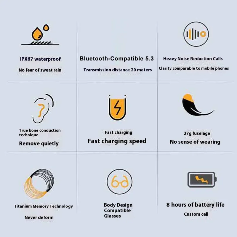 Оптовая закупка SOUNDER X4S Костные наушники с поддержкой Bluetooth для водостойкого бега и спорта