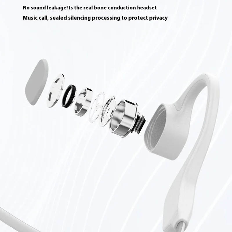 Bulk Purchasing SOUNDER X10 Bone Conduction Bluetooth-Compatible Headphone 16GB Memory Open Ear Swimming Sports Headset - Black