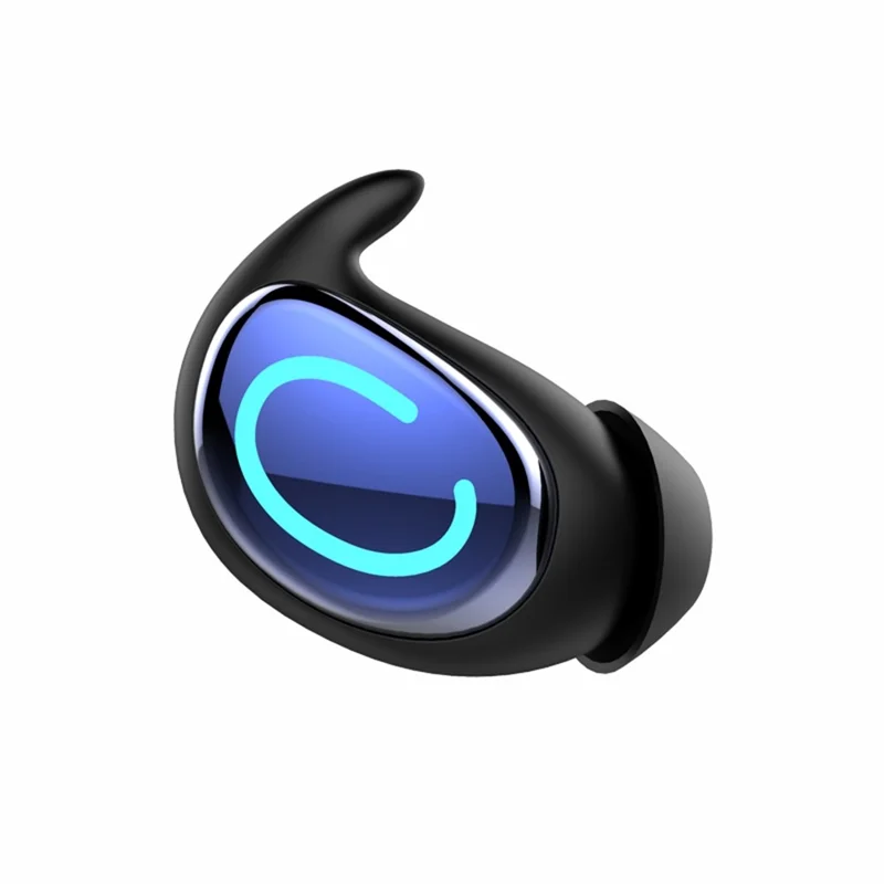 Q9 Wireless Mini Single Earbud Noise Cancelling Invisible In-Ear Headphone for Sleep - Blue