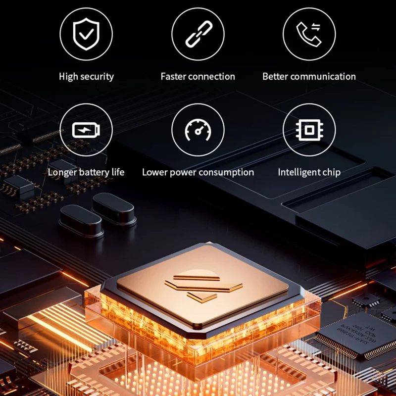 Q9 Wireless Mini Single Earbud Noise Cancelling Invisible In-Ear Headphone for Sleep - Black