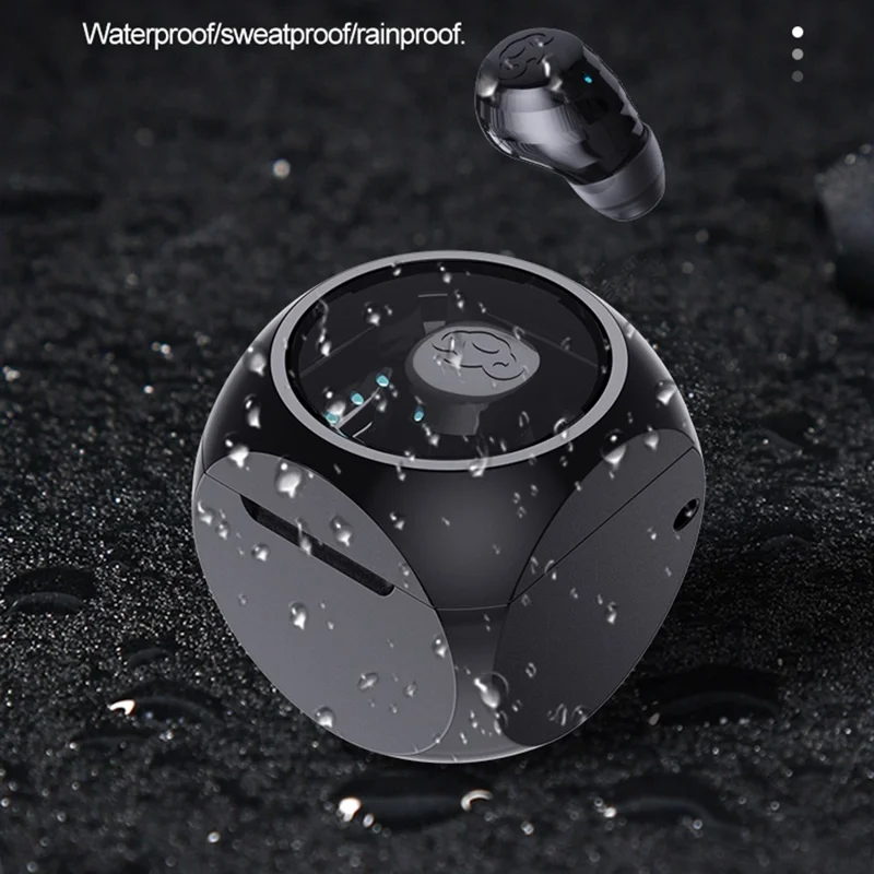 Q1 Mini Single Earbud Wireless Bluetooth-Compatible 5.4 Headphone Invisible Sleep Earpiece - Apricot